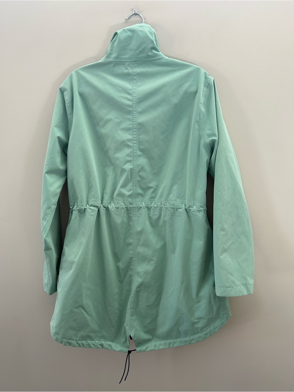 Outback Trading Co Mint Green Waterproof Rain Mint Teal Anorak Hooded Jacket - Picture 7 of 13